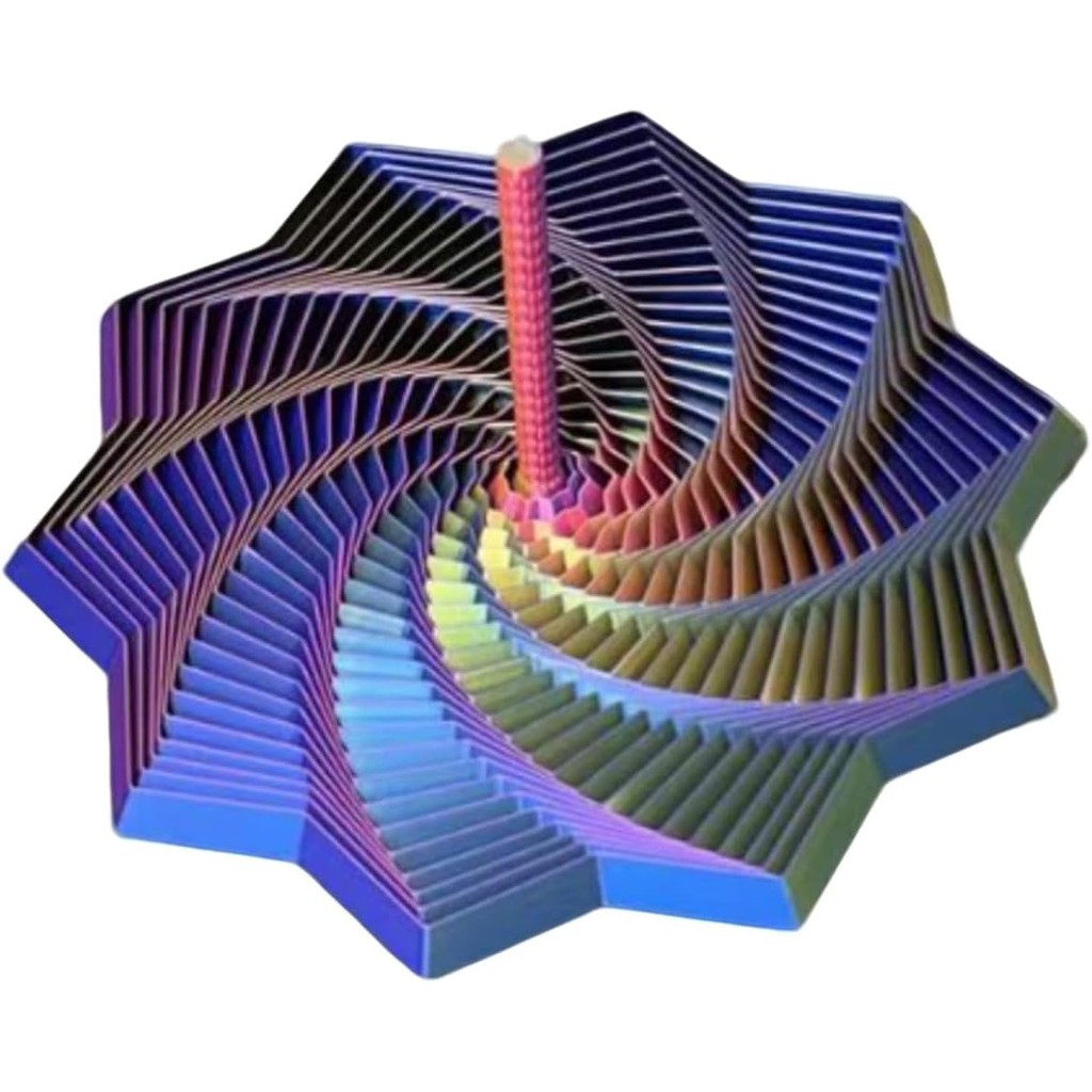 Fractal Sensory Fidget Star - พิมพ์ 3D ขยาย Fractal Fidget Star พร้อมที่จับ, เรขาคณิต Decompression 