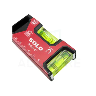 ระดับน้ำ 4 นิ้ว SOLO แท้! รุ่น No.1004 ระดับน้ำ วัดระดับน้ำ ระดับน้ำแม่เหล็ก Box Beam เกจวัดน้ำ โซโล ALUWARE AW420