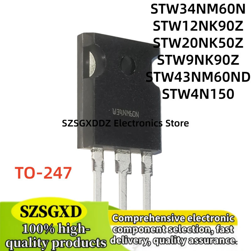 5PCS STW34NM60N W34NM60N STW12NK90Z W12NK90Z STW20NK50Z W12NK90Z STW9NK90Z STW43NM60ND STW4N150 ทราน