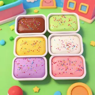 LUXELUNGE Pinching Cake Decompression Toy 3D Fidget Gift Stress Relief สกุชชี่สโลว์