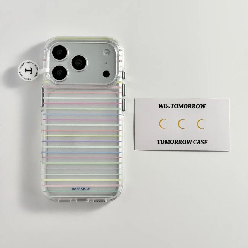 แถบสีเกาหลีเหมาะสําหรับ Apple 17Promax เคสโทรศัพท์ 16/1514 โปร่งใสสูง 13 รวมทุกอย่าง 1211/xr/8plus เคสโทรศัพท์