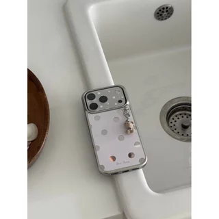 เก๋ไก๋สไตล์เกาหลีสไตล์อินฤดูร้อนกระจกลายจุดสดชื่นเหมาะสําหรับ iphone17pro/17promax เคสป้องกัน Apple 16 เคสโทรศัพท์ 16promax เคสป้องกัน 15 กันกระแทก 13/14 เคส 11/12/12promax/17air/15plus
