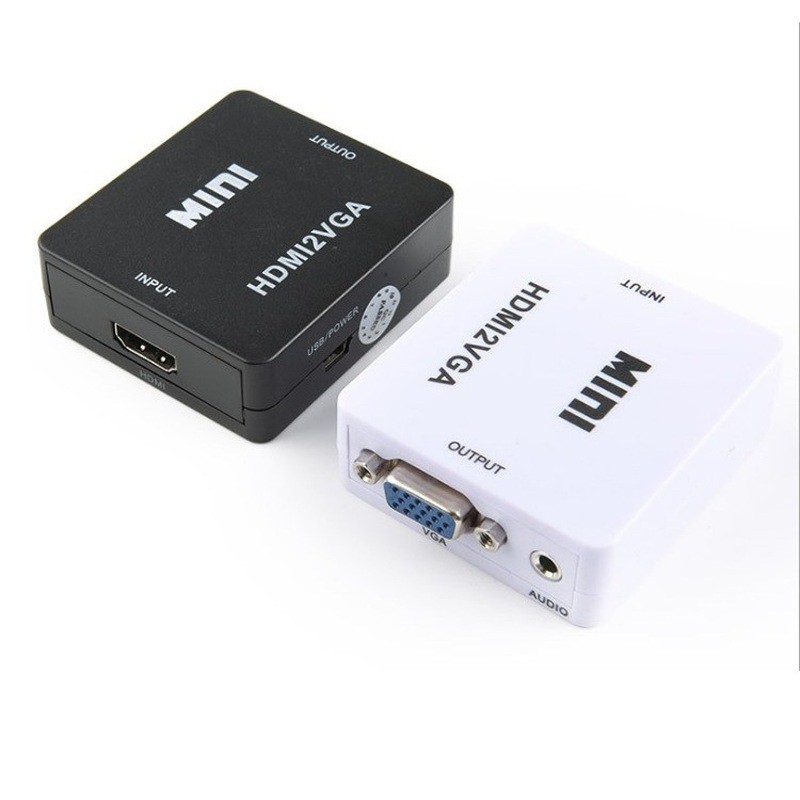ตัวแปลง HDMI เป็น VGA พร้อมเสียงสาย HDMI เป็น VGA ตัวแปลงวิดีโอ HDMI2VGA 1080P