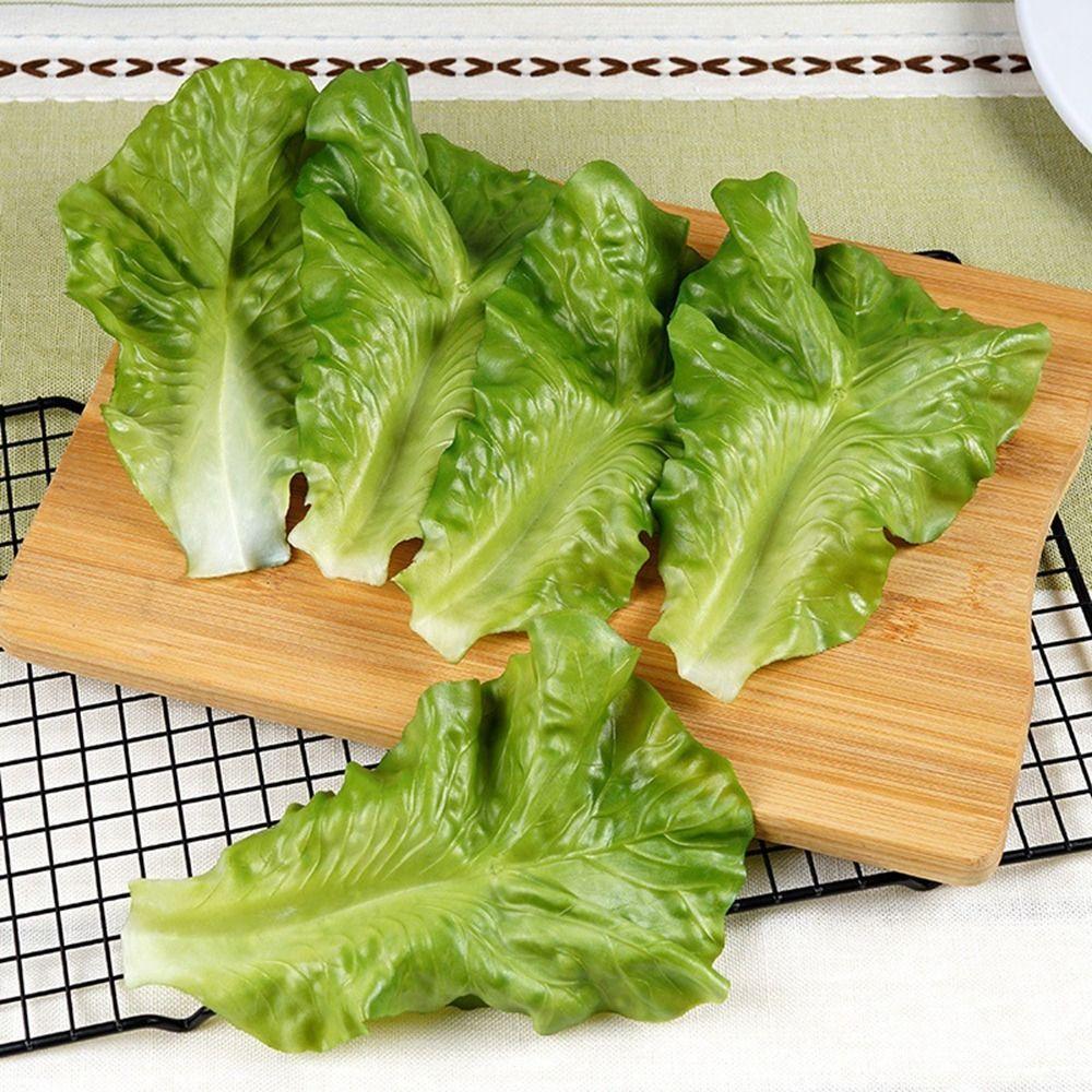 WELLNESSSPOT ใบผักกาดหอมปลอมห้องครัว DIY จําลองที่สมจริงของเล่นเด็ก