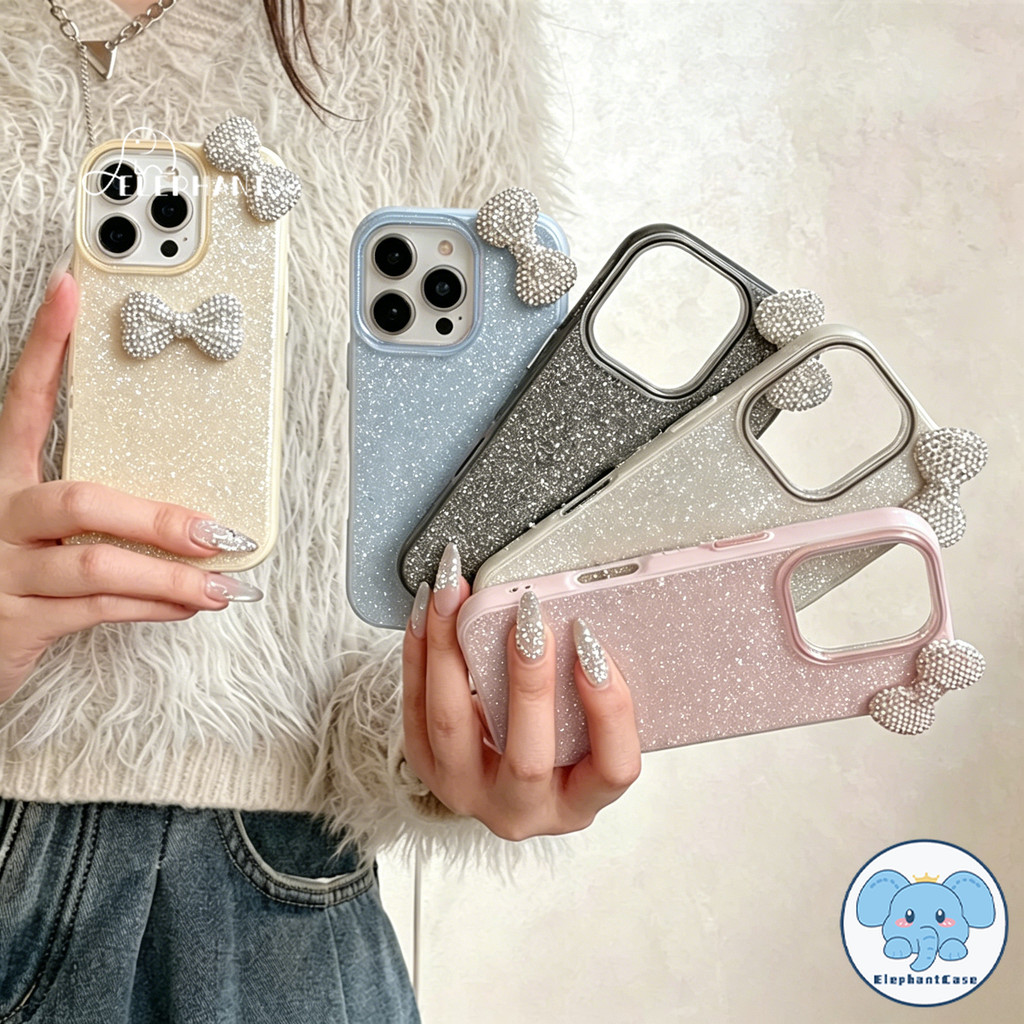 เคสผงกระพริบ ตุ๊กตาโบว์ สไตล์ฮิต Samsung A07 A06 A71 A05s A17 A15 A03 A05 A20 A22 A04 A34 A53 A52 A56 A24 A16 A14 A13