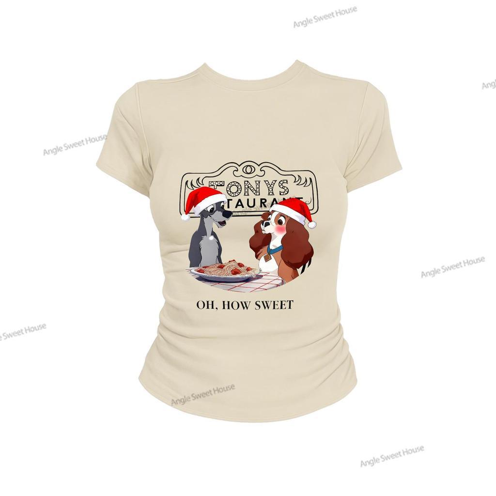 (จัดส่งตลอด 24 ชั่วโมง）Angle Official รุ่นใหม่ ทีชียืดมาก ตัวแปร่ง ทันสมัย ทีชี ผ้าเบาและสบาย ทีชีรุ่นใหม่ลายตัว   L04 - รูปที่ 2