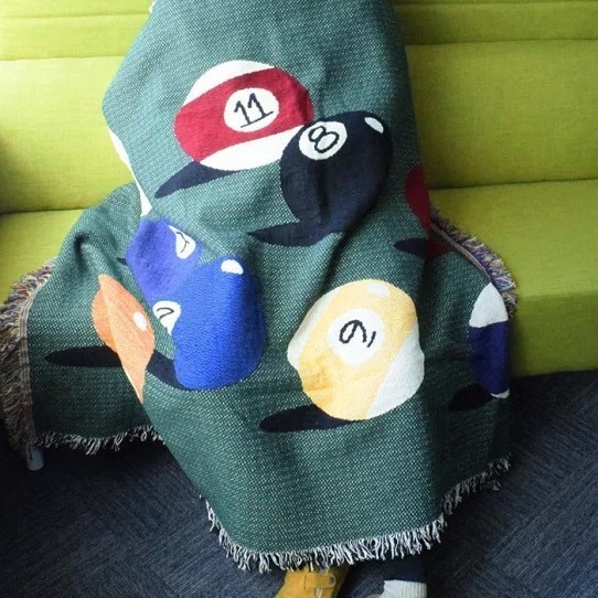 Stu ** y 8 Ball Throw Stu ** y 8 Ball ผ้าห่ม NAEB