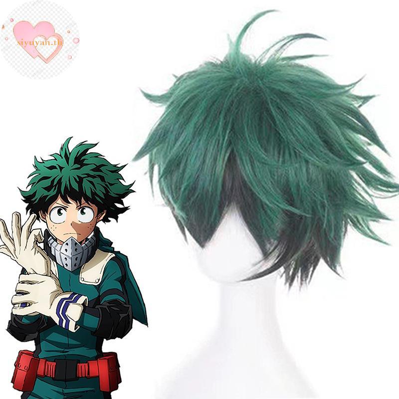 วิกผมสำหรับCosplay.My.Hero.Academia.ตัวละคร.Izuku.Midoriya(Deku)
