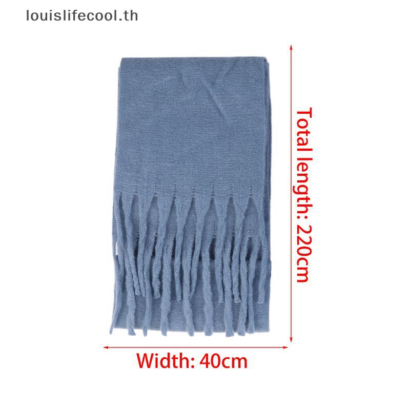 ผ้าพันคอ Mohair และแคชเมียร์ ลายคลาสสิก อบอุ่นสำหรับฤดูใบไม้ร่วงและฤดูหนาว - รูปที่ 5