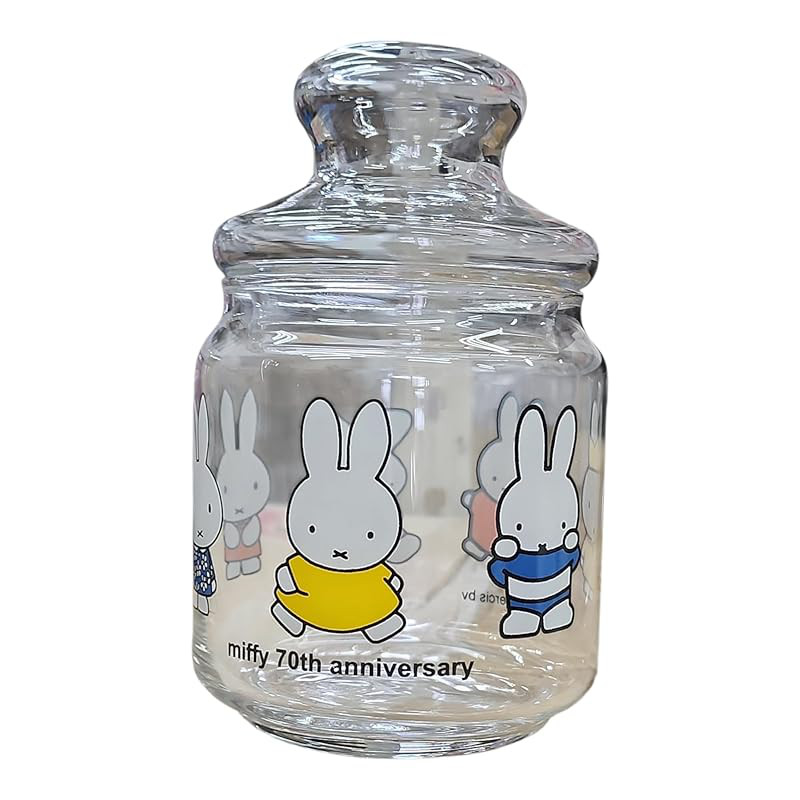 Marimo Craft Glass Storage Container 70TH miffy φ88×H148mm DBM-2787