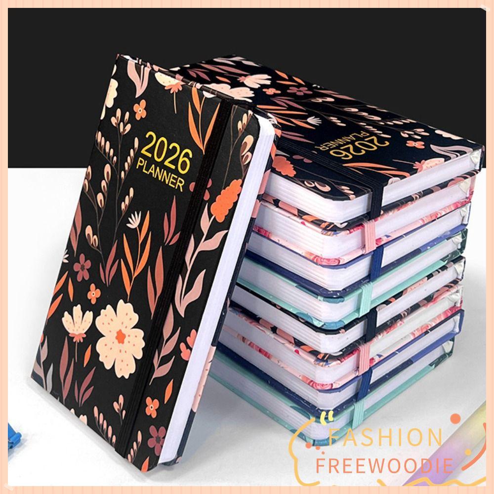 FREEWOODIE 2026 Pocket Planner รายสัปดาห์และรายเดือน Schedule Organizer Pocket Calendar 2026 คุณภาพส