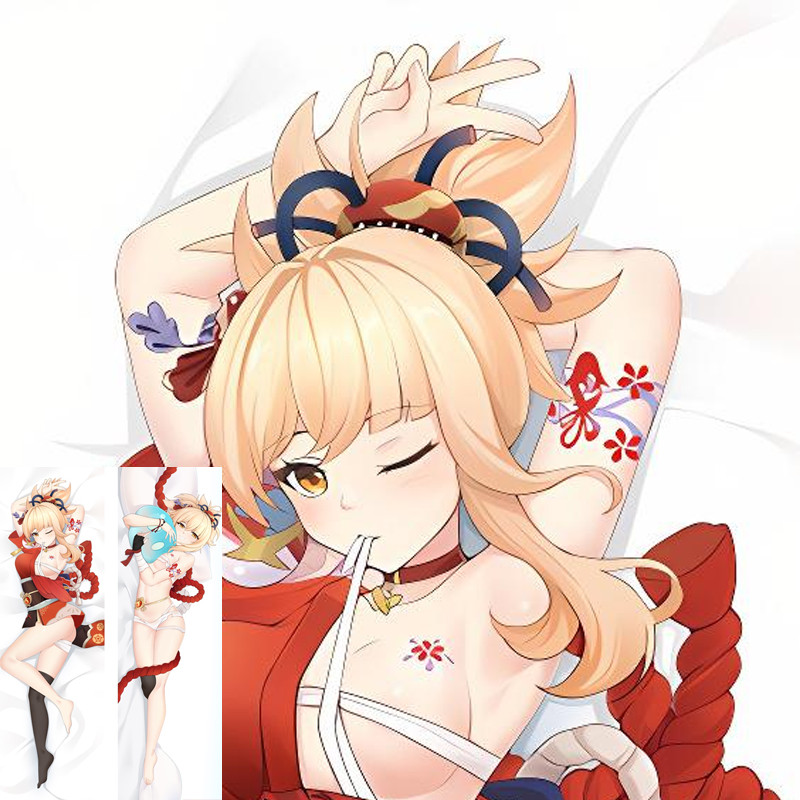 เกม Genshin Impact Yoimiya หมอน Prop ปลอกหมอน