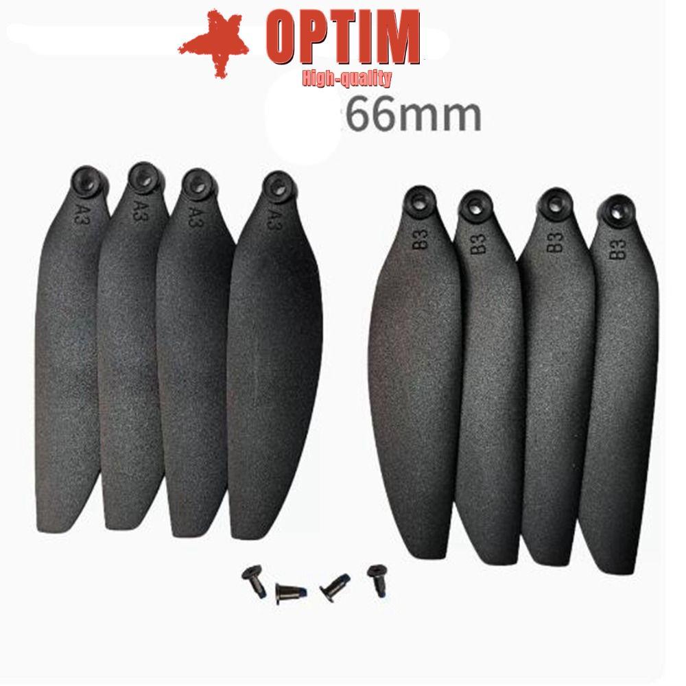 OPTIM รีโมทคอนโทรล Drone Parts, Universal สีดําพับใบพัด,พลาสติก 58 มม./66 มม.Quadcopter อะไหล่ใบมีดส