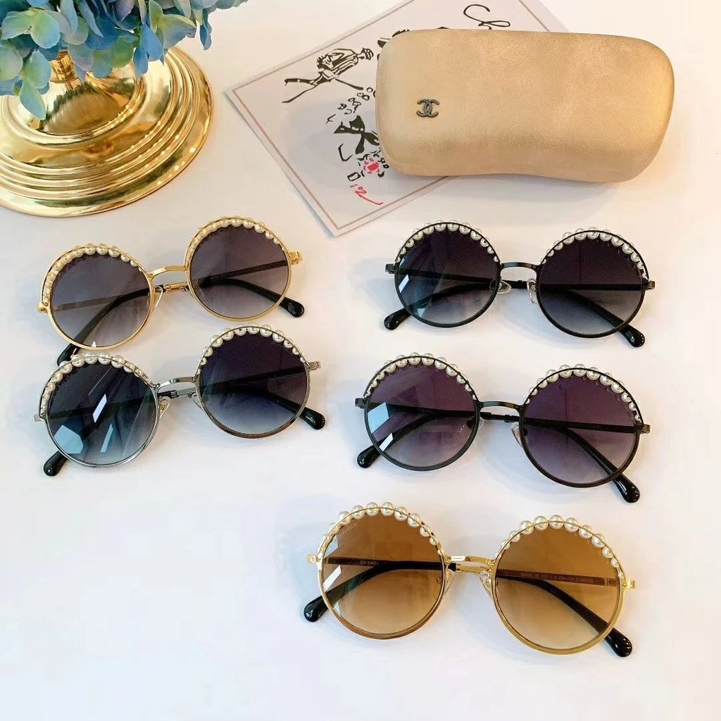 1: 1 Original Label Real Shot,แว่นตากันแดดเล็กๆน้อยๆแว่นตากันแดดหญิงPearl Aaron Kwok Fuchengน้องสาวส