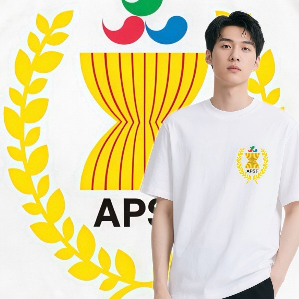 เสื้อยืดขาวดํา Sea Games Thailand 2025 T-Shir Sea Games Thailand