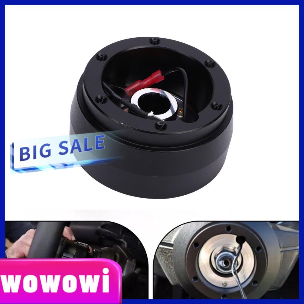 Wowowi Wowowi Jiawu 142H พวงมาลัย Hub Adapter Racing สไตล์สั้นสำหรับ 510 620 720 260Z 280Z สีดำออกซิ