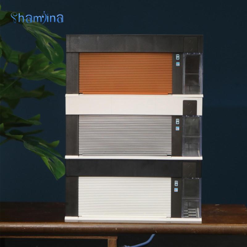 [Shamjina] 1/64 Scale Car Model Display Case Show Case with LED Organizer Dustproof Mini