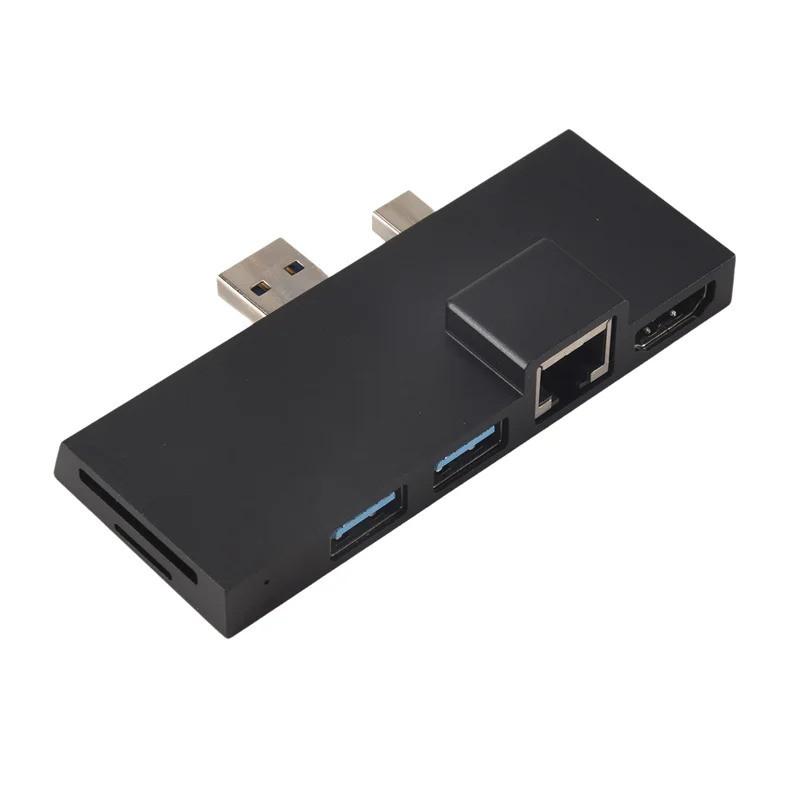 ยอดนิยมสําหรับ Surface Pro 4 5 6 Docking Station Hub 4k-เข้ากันได้กับTf Card Reader Gigabit Ethernet