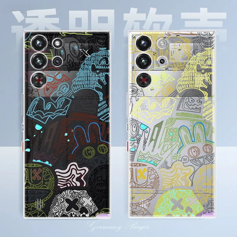 Graffiti MonsterFor RedMagic 10S Pro เคสโทรศัพท์ RedMagic 10 Pro โปร่งใส Soft Case ฝาครอบป้องกัน