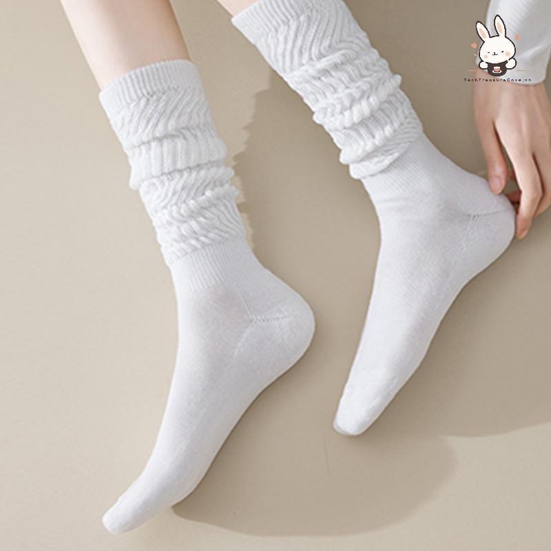 [Teh] Winter Fashion Casual Plus Velvet Thick Warm Jk Pile Socks สําหรับผู้หญิง [VN]