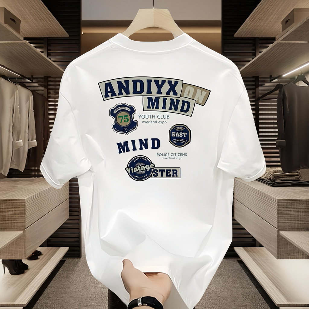 2026ฤดูร้อนIns Street Wear Streetหลวมรอบคอสไตล์อเมริกันRuffianหล่อเสื้อยืดแขนสั้นหนักชายหนุ่มผู้หญิง