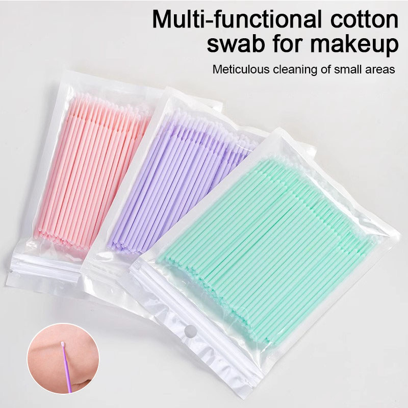 New 50/100pcs Eyelash Brushes Eyelash Extensions Spoolie Brush Eyebrow Comb Microbrush for Eyelashes