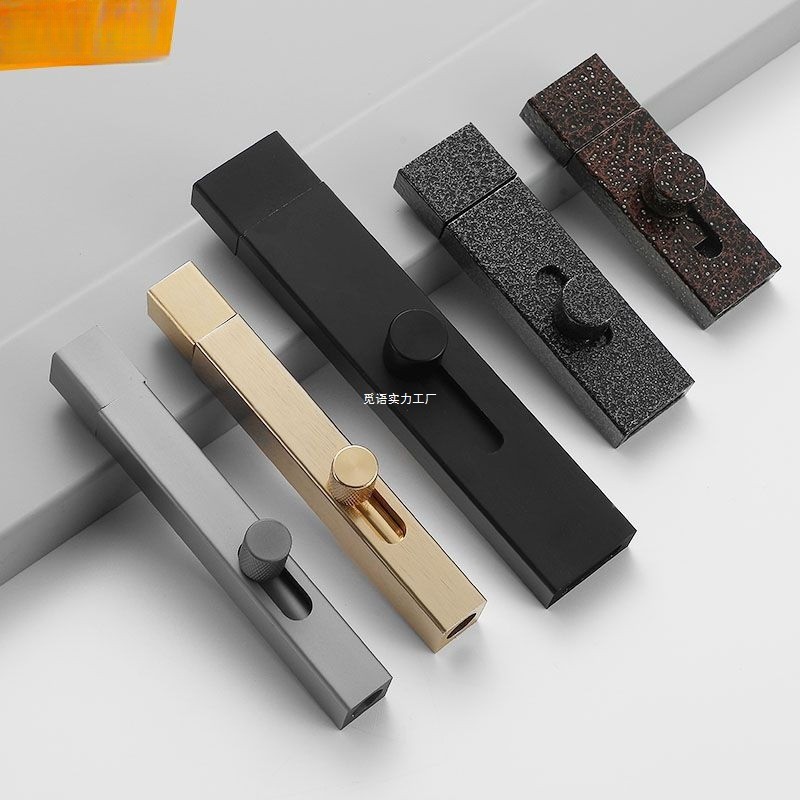 อลูมิเนียมอัลลอยด์ Bolt ประตู Bolt กระจกเหล็กประตูห้องน้ําห้องส้วมหอพัก Anti-theft ประตู Bolt การเจา