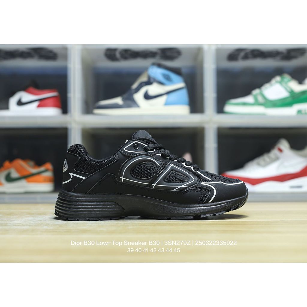 Dior B30 Low-Top สไตร์เกอร์ Retro สำหรับรองเท้าวิ่งคลาสสิก