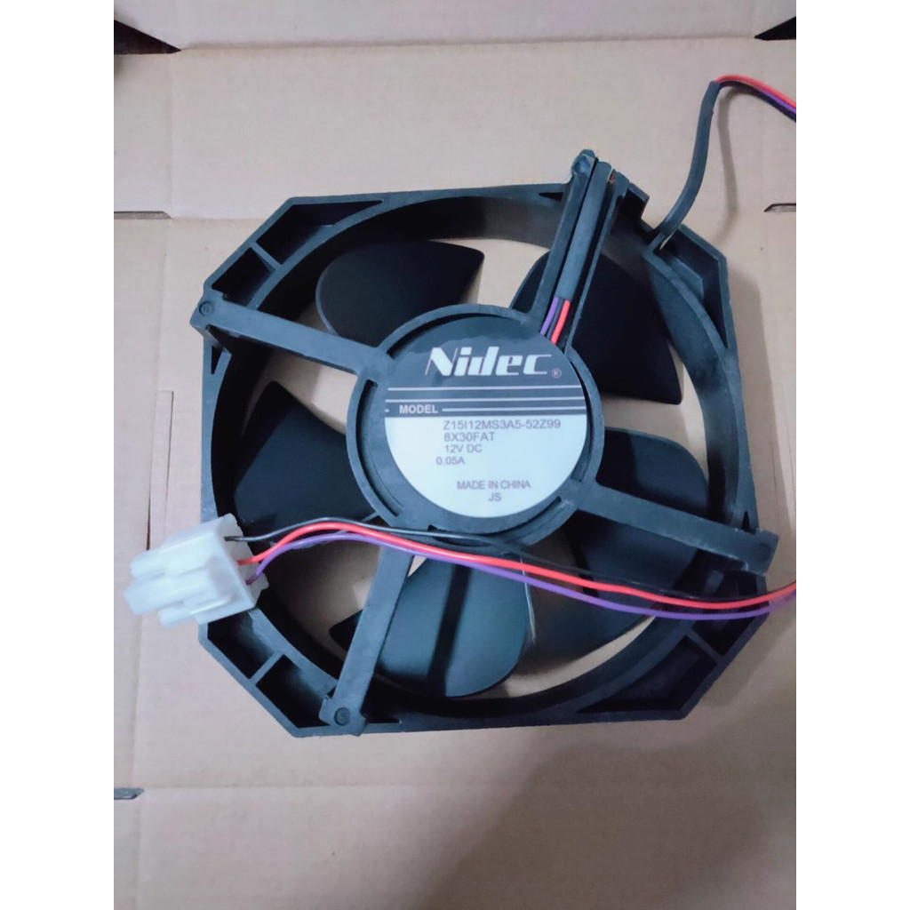 ญี่ปุ่น Nidec Z15I12MS3A5-52Z99 15 ซม.DC12V 0.05A ตู้เย็นพัดลมระบายความร้อนในตัว