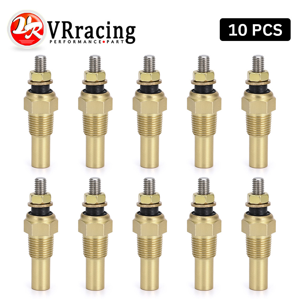 VR 10 PCS 12V 1/8 NPT Racing Car Oil Temp Sensor Water temperature Sensor Water Temp Sensor Gauge Se