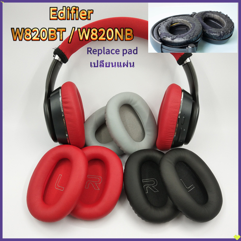 แผ่นหู Edifier W820BT / W820NB บวกหูฟังติดตั้งหูฟังลำแสงครอบคลุมแผ่นหูฟองน้ำ