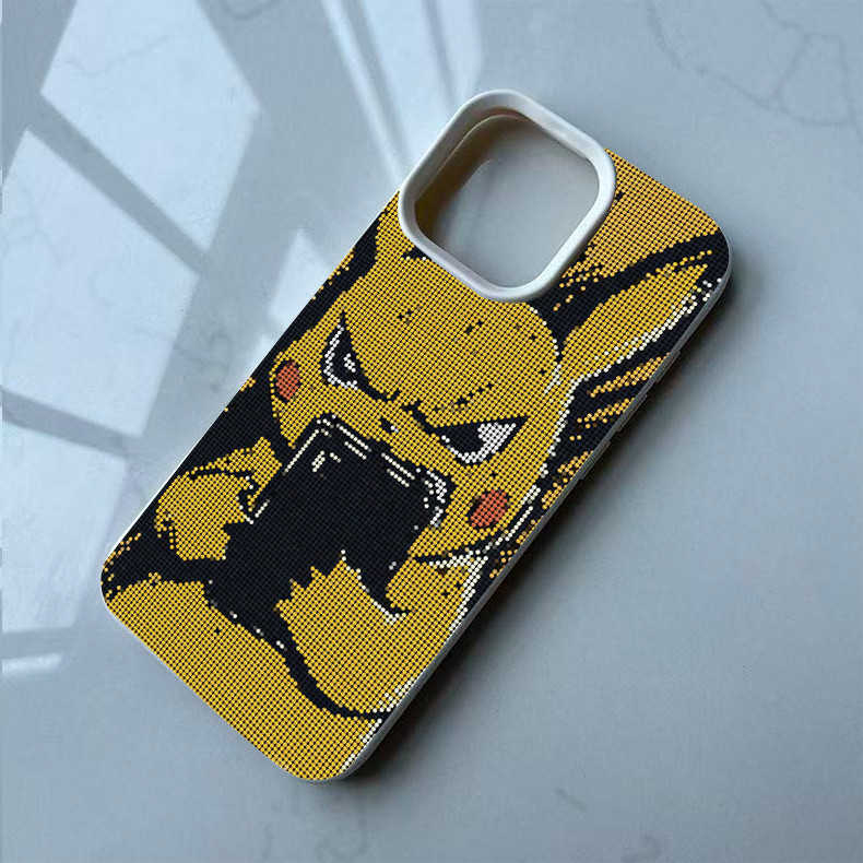 เคสโทรศัพท์ลายปิกาชู ทนทาน ใช้ได้กับ iPhone 16, 15, 14, 13, 12, 11 และรุ่น Pro PROMAX--PWK36