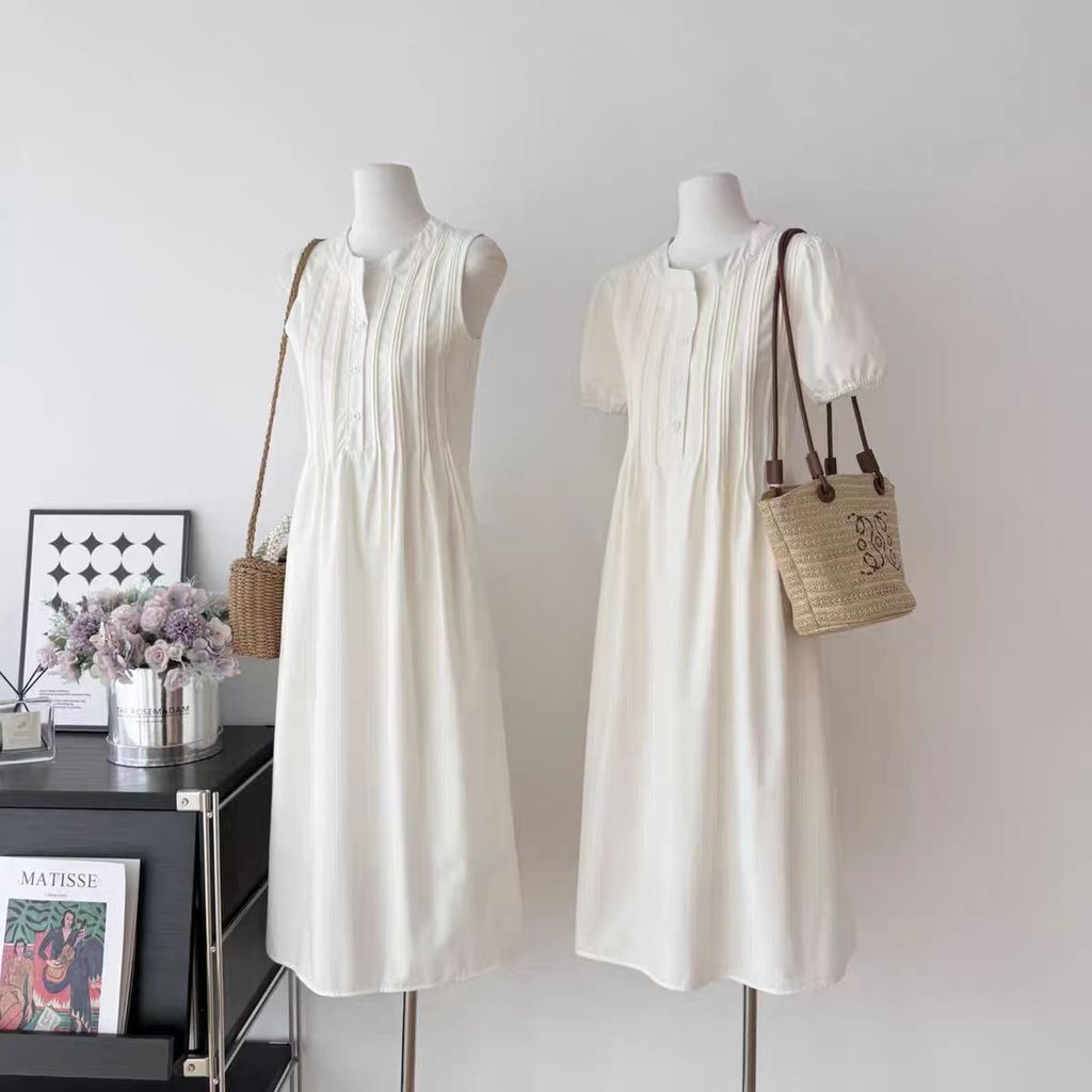 La Vague Tea Break ชุดเดรสสไตล์อ่อนโยนฝรั่งเศส