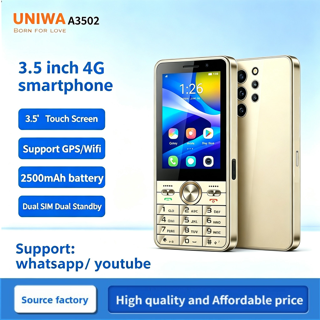 [Sheren] สมาร์ทโฟนปุ่ม 3.5 ’ สไตล์ใหม่ 4g การ์ดคู่โทรศัพท์ Android สแตนด์บายคู่ smartphone