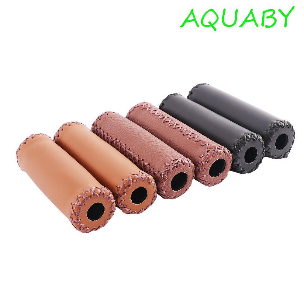 AQUABY หนังจักรยาน Grips แฮนด์พับ อะไหล่จักรยาน Handlebars ฝาครอบ MTB City Bike Retro ขี่จักรยาน Grip