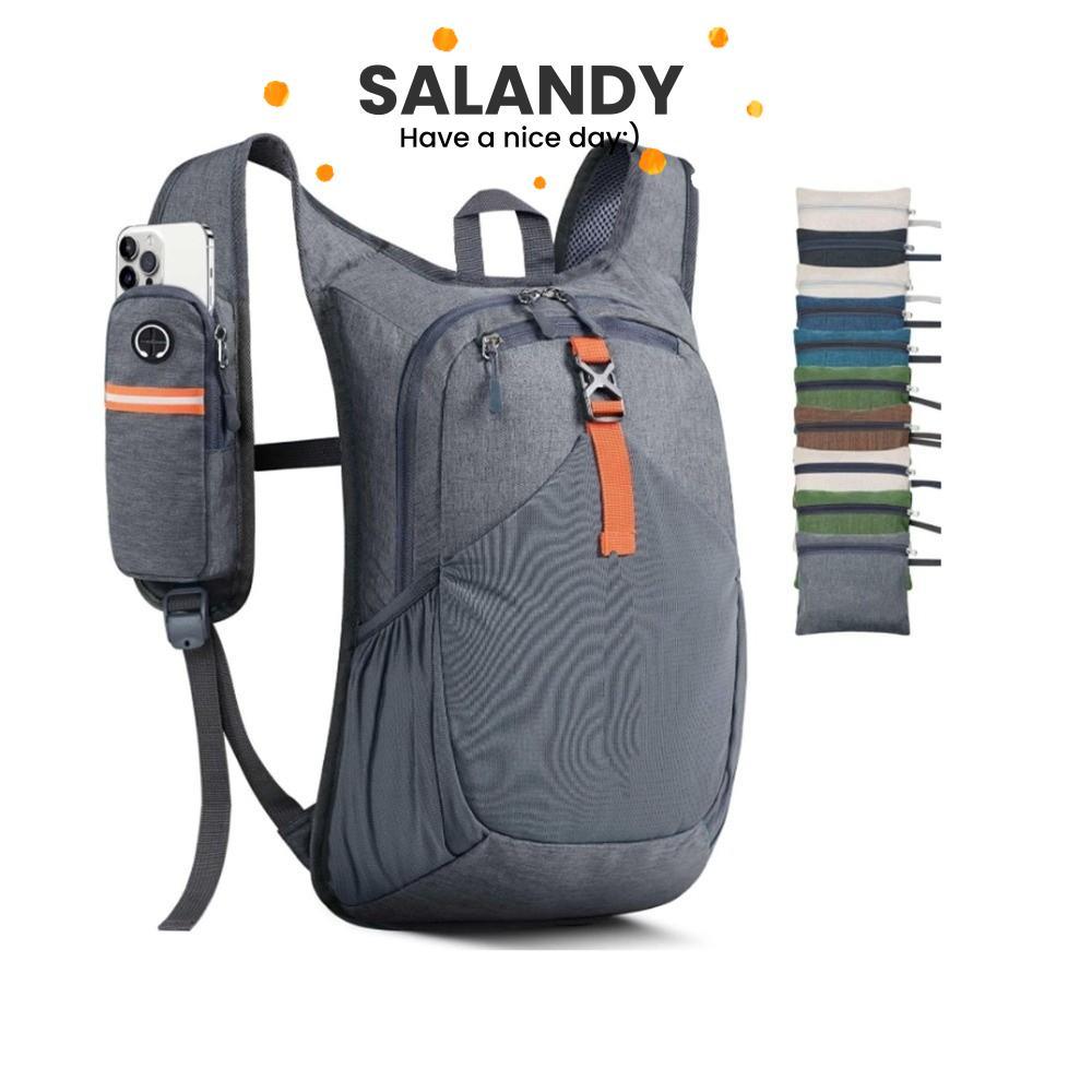 กระเป๋าเป้สะพายหลังเดินป่า SALAND,15Lหลายกระเป๋ากระเป๋าเป้สะพายหลังขนาดเล็ก,คุณภาพสูงพับได้ขนาดกะทัดรัดน้ําหนักเบาเดินป่า Daypack เดินป่า