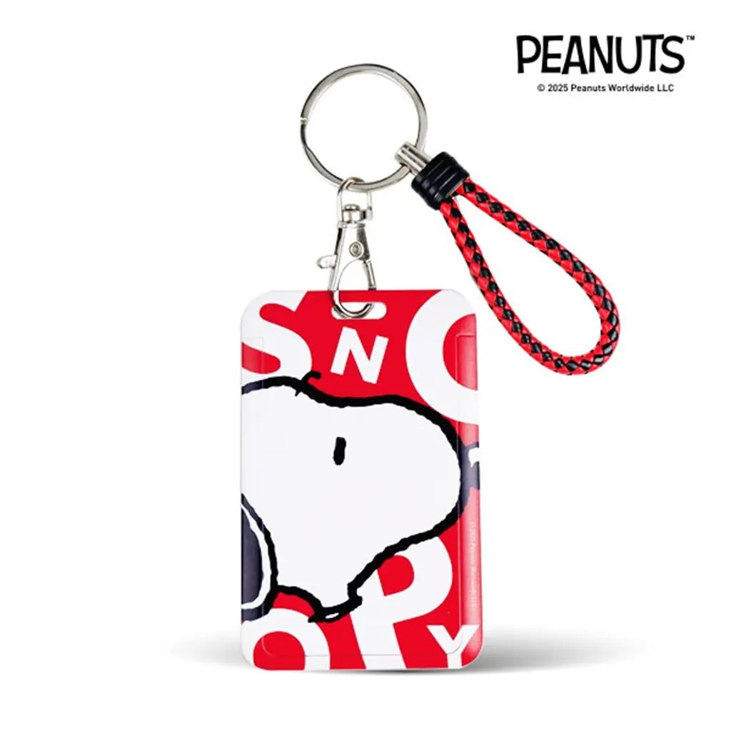 (Tech Inspire) : PN3-พวงกุญแจ-ที่ใส่บัตร : Peanuts-3A Keychain-CH (PN3A-KC&CH-7-RE) W7xH11.1 cm.