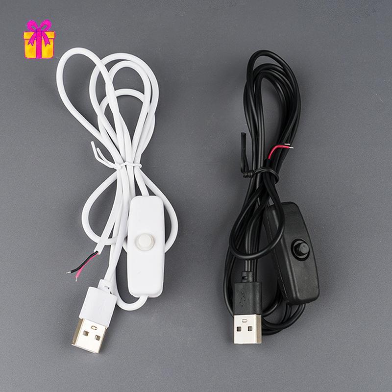 [INTH] สายไฟสวิตช์ 5V 1M/1.5M สายเชื่อมต่อ USB ชาย 2 Core 501 ปุ่ม ON OFF 2A สําหรับหลอดไฟ LED Strip