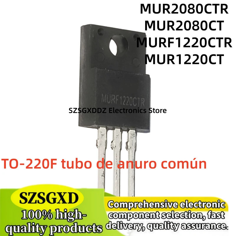 5 ชิ้น MUR2080CTR MUR2080CT MUR2080CT MUR2080C MUR2080C MUR2080 MURF1220CTR MURF1220CT TO-220F Field Effect ทรานซิสเตอร์