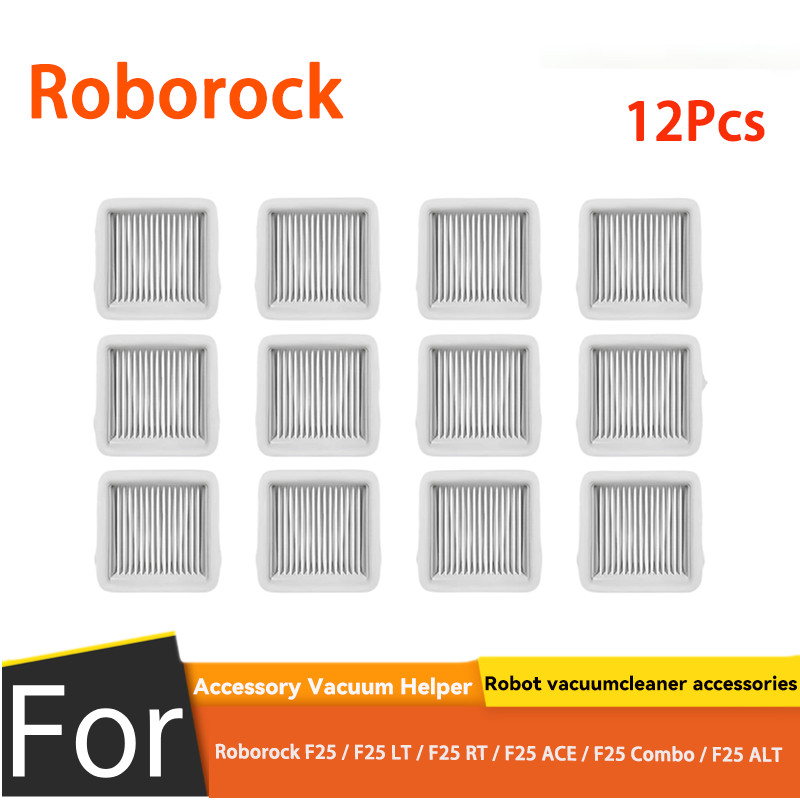 Roborock F25 / F25 LT / F25 RT / F25 ACE / F25 ACE Combo / F25 Combo / F25 ALT Parts(12PCS Filter)