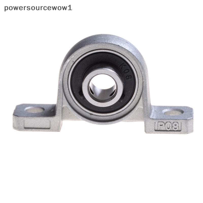 WOW สังกะสีอัลลอยด์เส้นผ่านศูนย์กลาง 8 มม. Bore Ball Bearing Pillow Blo Mounted Support KP08 ใหม่ TH