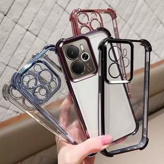 01เคสใส กันรอยเลนส์กล้อง ขอบสี กันกระแทก สำหรับ Oppo Reno15promax 15pro 15F 15 14 14F 14pro Realme C85  C71  C75 14 14X