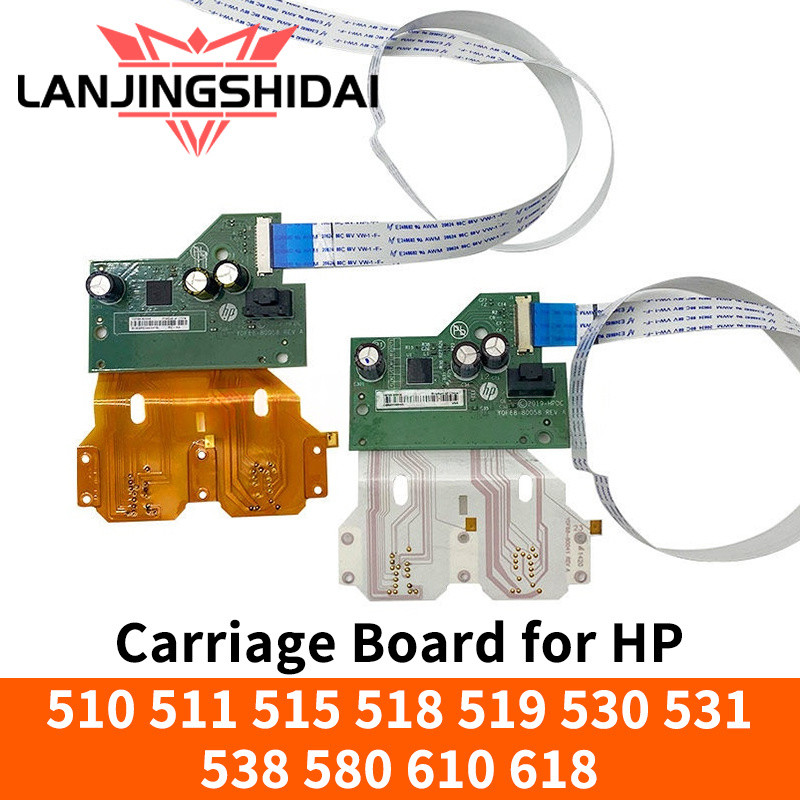 Carriage Board (มือสอง) สําหรับ HP 510 511 515 518 519 530 531 538 580 610 618 X4E75A M0H50AA ชิ้นส่
