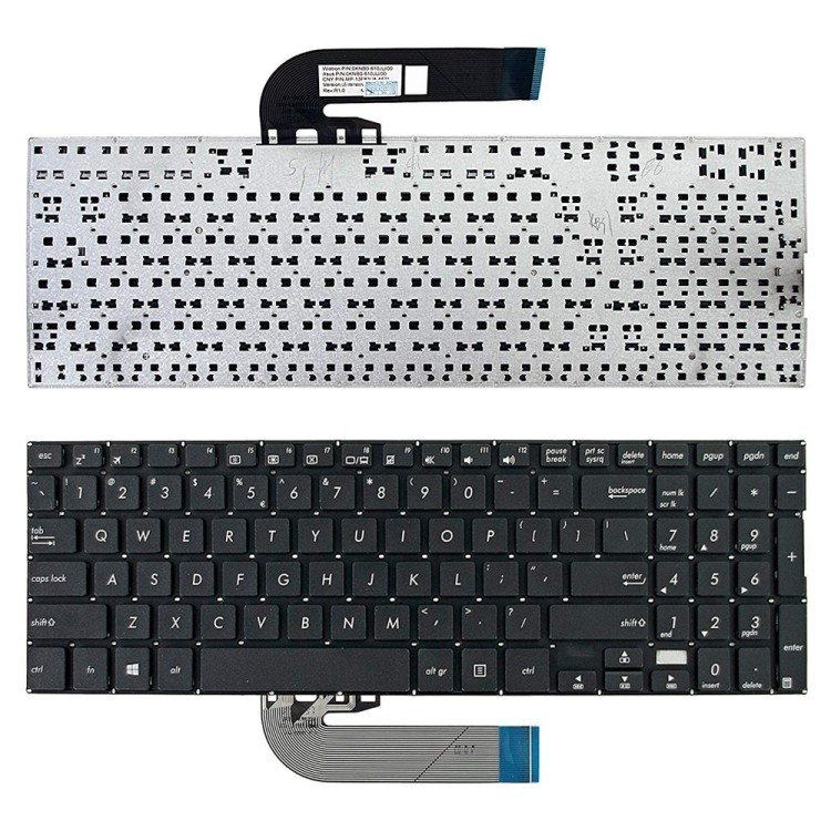 US รุ่น Backlight แป้นพิมพ์แล็ปท็อปสําหรับ ASUS TP500 TP500L TP500LA/LB TP500LN/ASUS X553/ASUS X540