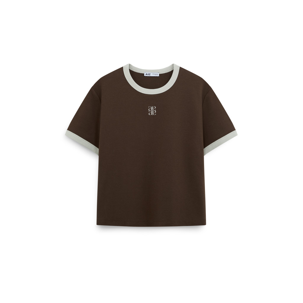 AIIZ (เอ ทู แซด) - AIIZ เสื้อยืดผู้หญิงแขนสั้น AIIZ Women’s Ringer T-Shirt