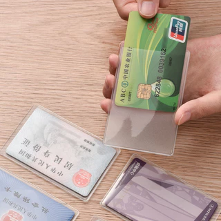 JiaRui ซองใสใส่บัตร atm บัตรประชาชน กระเป๋าใส่บัตร ป้องกันรอยขีดข่วน การเสื่อมสภาพของบัตร