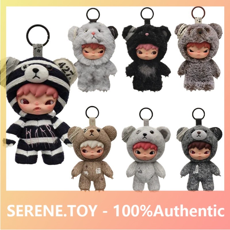 POPMART HIRONO Road Log Series จี้ตุ๊กตาไวนิลกล่องลึกลับของเล่นของขวัญ