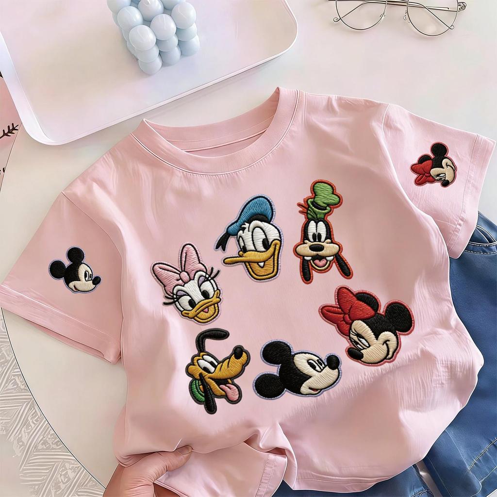 Kids T เสื้อเด็ก (ลายพิมพ์การ์ตูนมิกกี้เมาส์) ผ้าเทคโนโลยี sorona จากอเมริกา เหมาะ เด็กผู้ชาย และ เด็กผู้หญิง