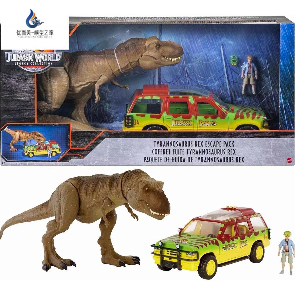 Mattel Jurassic World Jurassic Park ไดโนเสาร์ฉากชุดรูปของเล่นเด็กคอลเลกชันของขวัญ