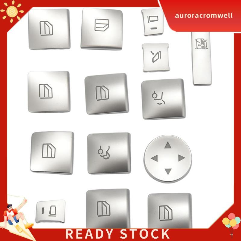 In Stock ที่เท้าแขนประตูด้านในหน้าต่างปุ่มสวิทช์ Trim ฝาครอบสติกเกอร์สําหรับ ML CEG Class W204 W212 